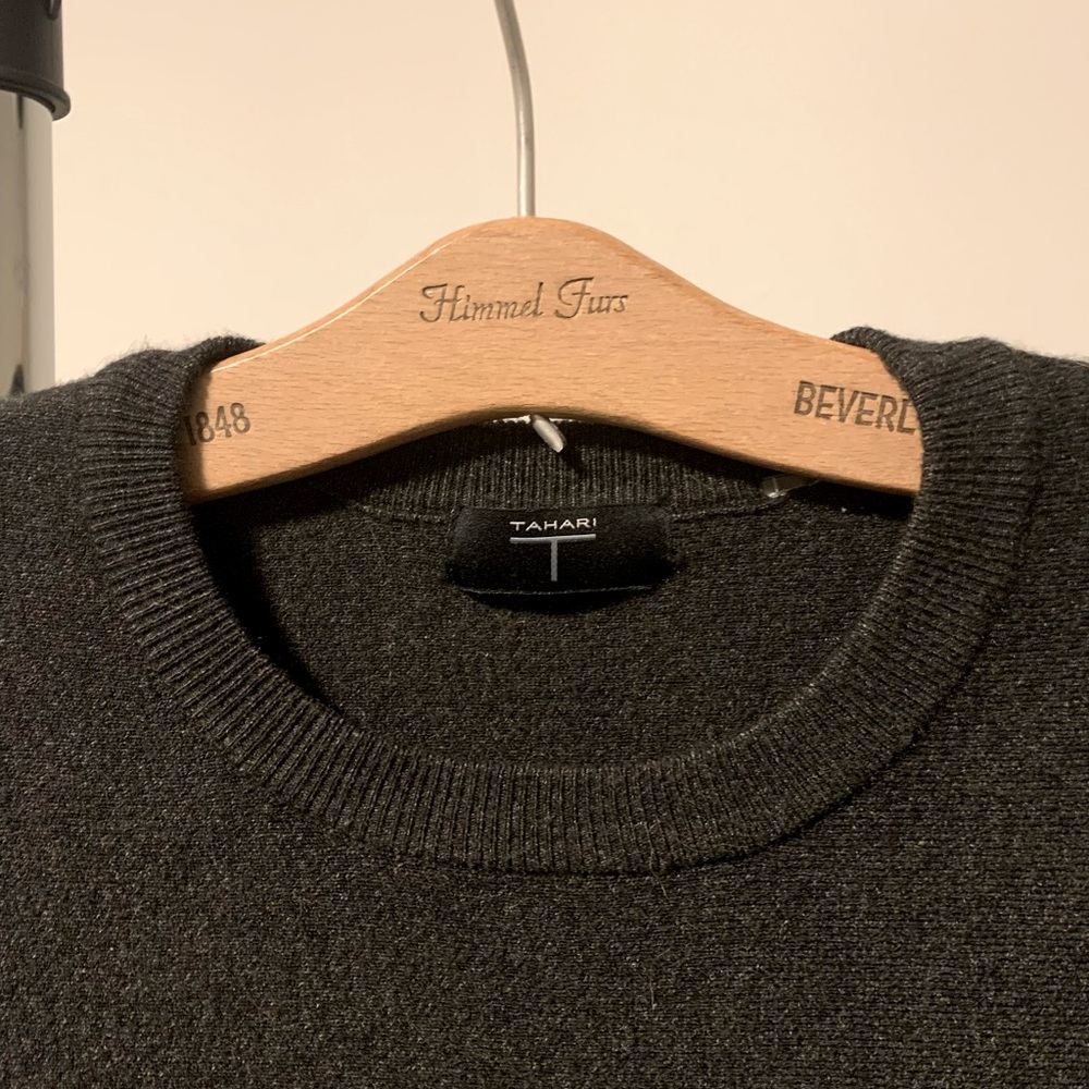 Tahari peplum shirt (sweater material)